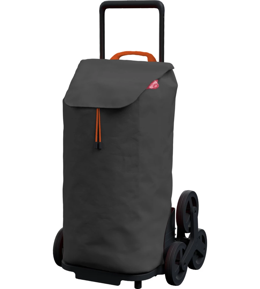 Carrello porta spesa tris 3+3 ruote grigio, 52lt